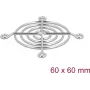 Ventiliatoriaus grotelės DeLOCK 67305 Metalas Sidabrinė 53mm