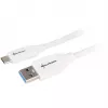 USB 3.2 Gen 2 laidas, USB-A kištukas > USB-C kištukas (baltas, 1 metras)