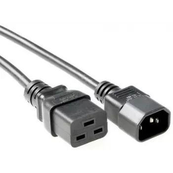 Microconnect PE0191450 maitinimo laidas 5 m C19 kištukas C14 lizdas Juoda