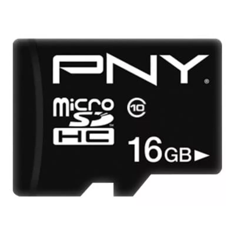 MicroSDHC PNY 16 GB 10 klasė Juoda P-SDU16G10PPL-GE