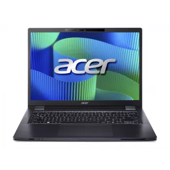 Acer TravelMate TMP414-53-G2-TCO-585Q | Nešiojamas kompiuteris | 14 colių | WUXGA | Intel Core 5 120U | 16 GB DDR5 | 256 GB SSD | Intel Iris Xe | Mėlynas