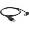 USB kabelis DeLOCK 1 m USB 2.0-A į USB 2.0-A juodas