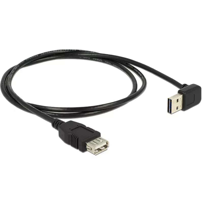USB kabelis DeLOCK 1 m USB 2.0-A į USB 2.0-A juodas