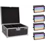 EUROLITE LED Super Strobe rinkinys 20000679 – 4 LED stroboskopiniai prožektoriai su transportiniu dėklu