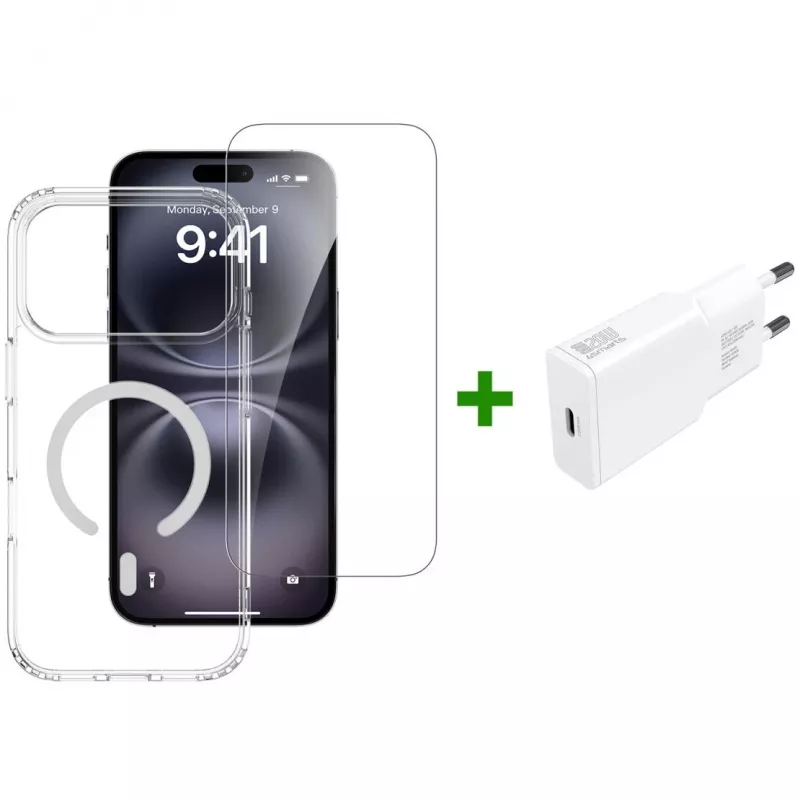 4smarts 3in1 Premium Starter Set, skirtas Apple iPhone 17 Pro Max, suderinamas su MagSafe