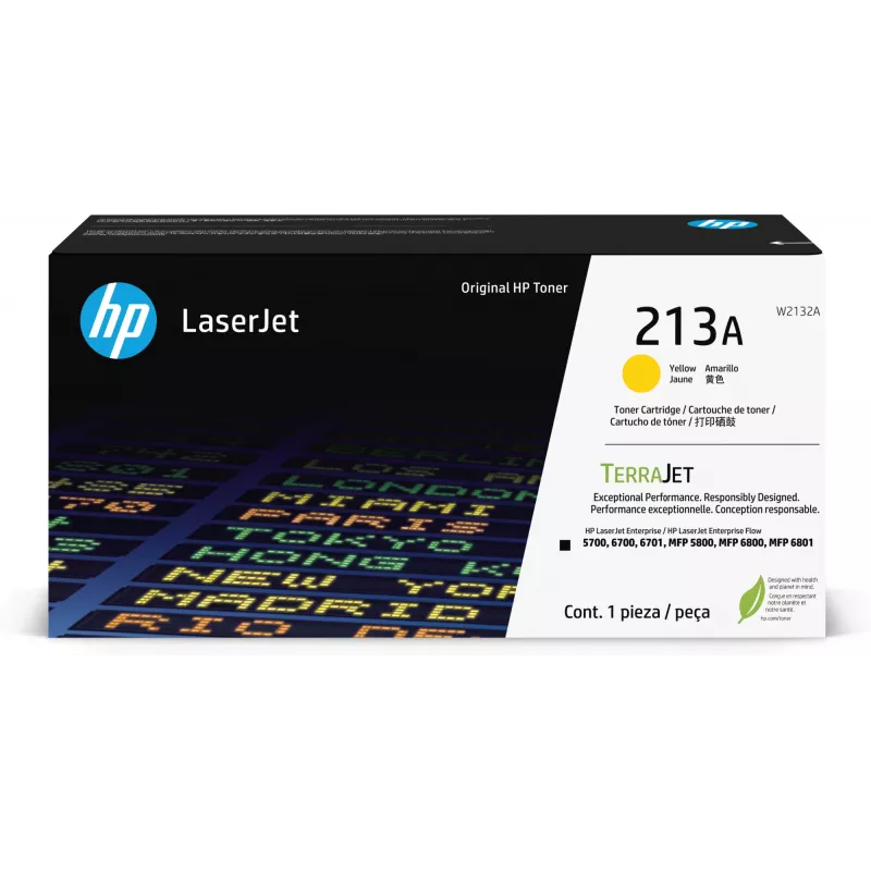 HP 213A geltonas originalus LaserJet tonerių kasetė, 3000 puslapių, geltona, 1 vnt.