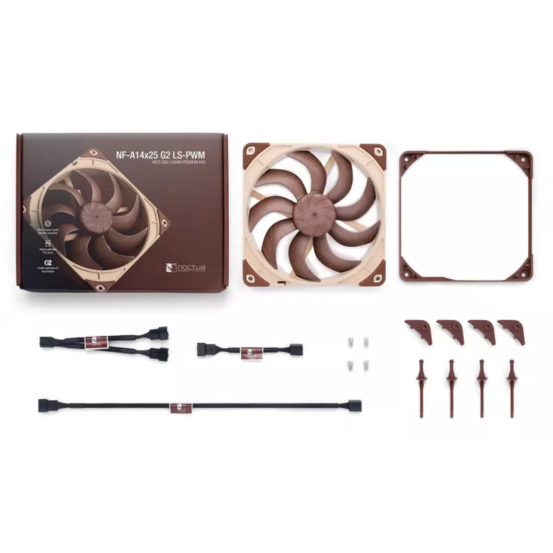 Noctua NF-A14X25 G2 LS-PWM 140mm korpuso ventiliatorius