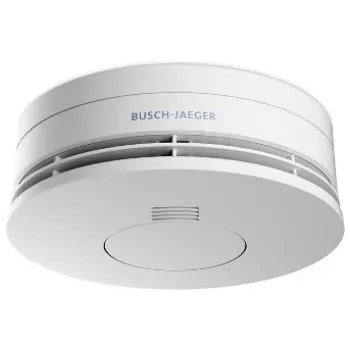 Dūmų detektorius Busch-Jaeger 2CKA006800A2717 optimis, laidinis, baterija 3 V, Ø 120 mm, H 47,5 mm