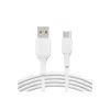 USB-C į USB-A laidas PVC 15 cm Baltas