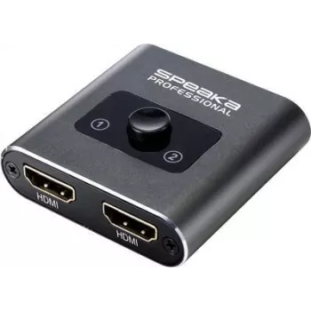 SpeaKa Professional SP-BDS-120 1+2 prievadų HDMI jungiklis Ultra HD 3840 x 2160 pikseliai (SP-9261376)