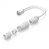 Tinklo ilginimo kabelis Ubiquiti UACC-Cable-Extender-C6A RJ-45 Cat6a 0,185 m Baltas