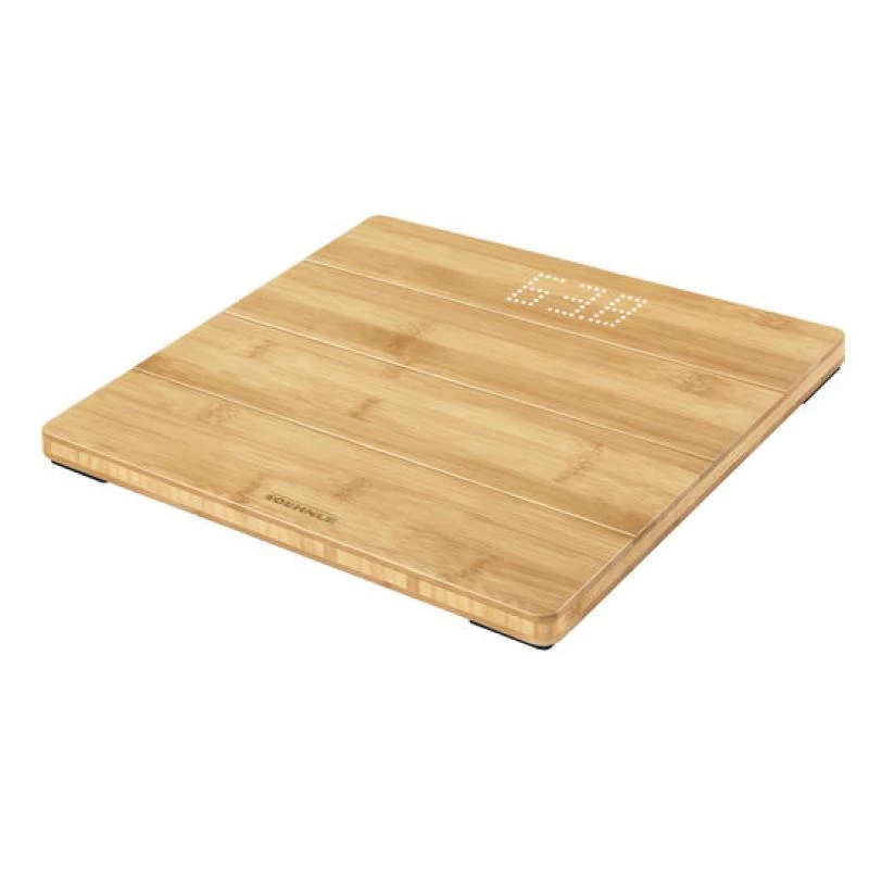 Soehnle Style Sense Bamboo Magic elektroninės vonios svarstyklės kvadratinės bambukinės (63880)