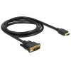Vaizdo kabelio adapteris DeLOCK 85583 1,5 m DVI-D HDMI Type A juodas
