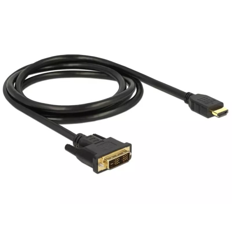 Vaizdo kabelio adapteris DeLOCK 85583 1,5 m DVI-D HDMI Type A juodas