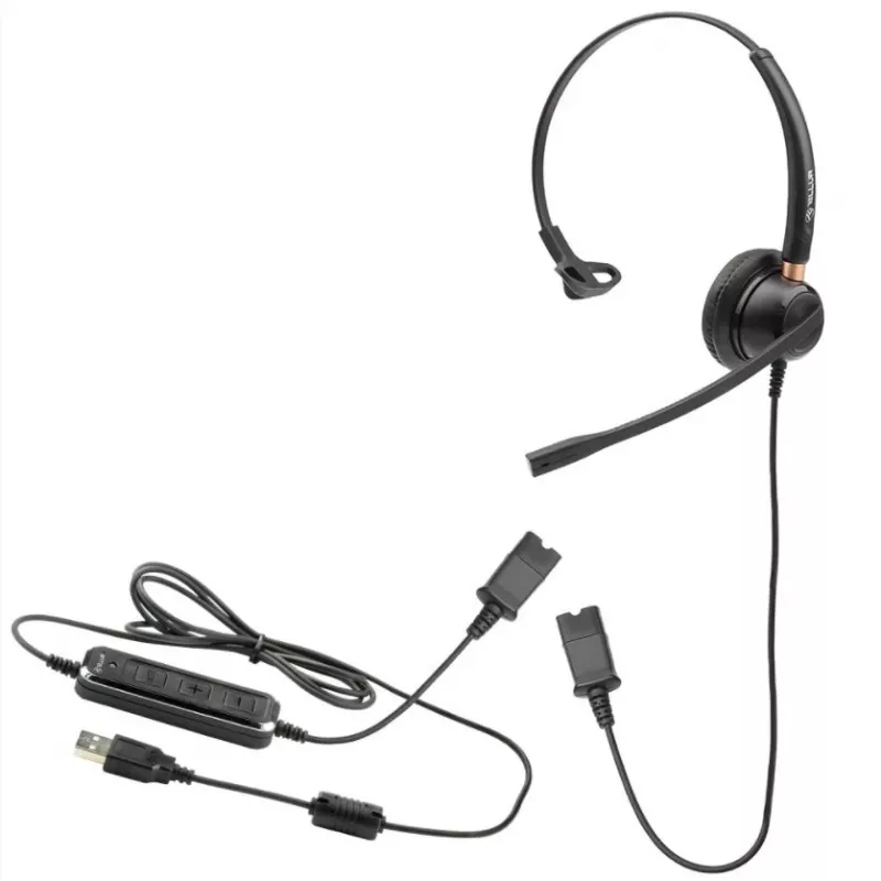 Ausinės Tellur Voice 510N monoauralinės USB juodos