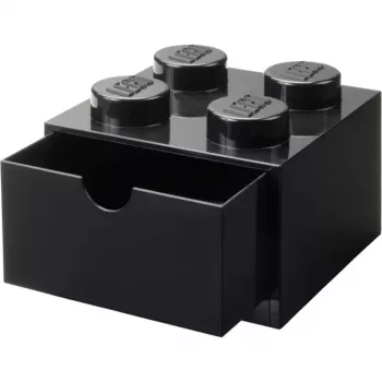 LEGO dėžutė stalčiui 4, juoda, su smaigeliais