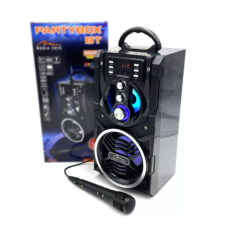 Nešiojamas stereo garsiakalbis Media-Tech PARTYBOX BT MT3150 Juodas