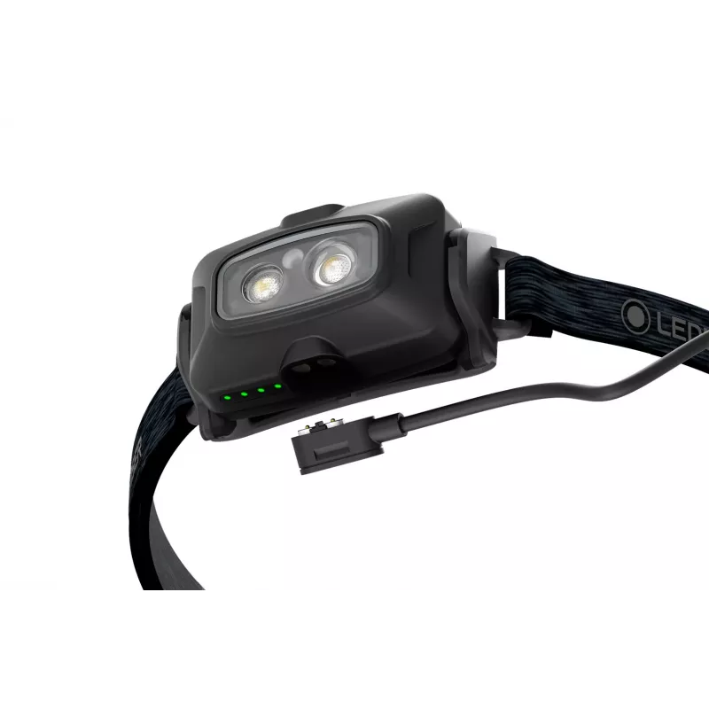 Priekinė LED lempa su galvos juosta Ledlenser HF4R Core Black IP68 20 lm