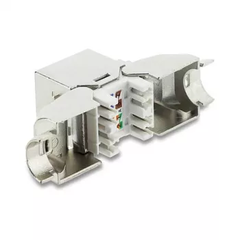 Keystone RJ45 modulis DELOCK 90374 Cat.6A 90° be įrankių