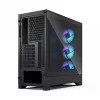 Fractal Design Pop 2 Air Black Solid vidutinis bokštas PC korpusas — ATX palaikymas, 3x 120 mm priekiniai ventiliatoriai, 2.5/3.5 colių diskų vietos, 215×481×462 mm