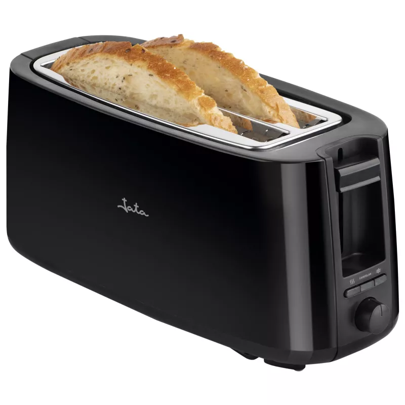 Skrudintuvas Jata JETT1585 2 riekėms 1400 W Juodas Mygtukai Sukamasis 230 V Lizdo plotis 25 cm Lizdo gylis 3 cm
