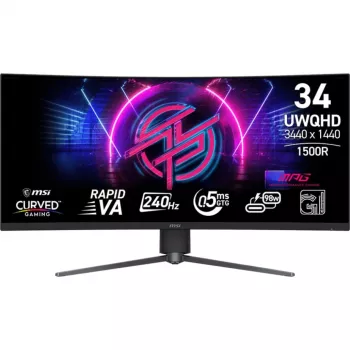 Monitorius MSI MPG 346CQRFDE X24 34 colių lenktas Rapid VA 3440 x 1440