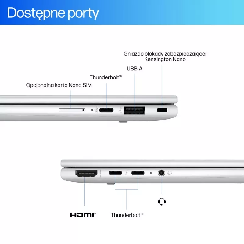HP EliteBook X Flip G1i 14 colių nešiojamas kompiuteris Next Gen AI PC Copilot+ PC hibridas (2in1) lietimui jautrus ekranas 512GB SSD Windows 11 Pro