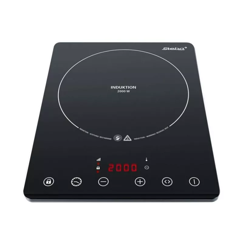 Indukcinė kaitlentė Steba IK 65 Slim Black, 1 zona, jutiklinis valdymas