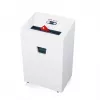 Smulkintuvas HSM Pure 420 — dalelių pjovimas P-4, 24 cm darbinis plotis, 15 lapų talpa, 35 L krepšelis, balta
