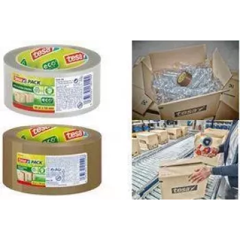tesa ECO & ULTRA STRONG 58299-00000-00 pakavimo juosta eco & ultra strong ruda (L x P) 66 m x 50 mm 1 vnt.