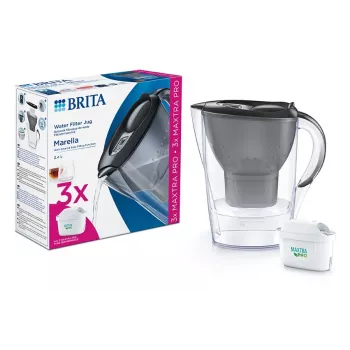 BRITA Marella 2,4 L mėlynas vandens filtras + 3 MAXTRA PRO Pure Performance kasetės
