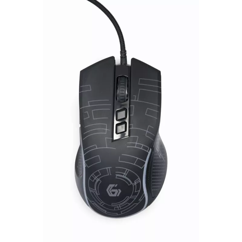 Gembird MUSG-RGB-01 pelė, dešinei rankai, USB-A, 3600 DPI
