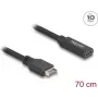 DeLOCK USB laidas Type-E Key A 20 kontaktų kištukas į USB Type-C lizdą 70 cm