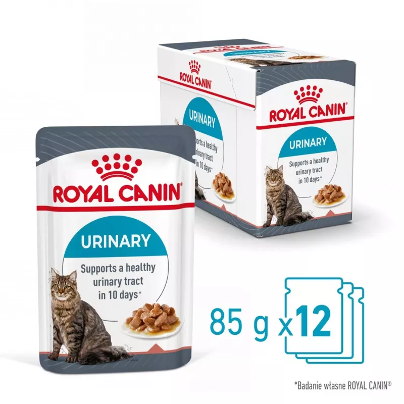 Šlapias kačių ėdalas Royal Canin Urinary Care suaugusiems paukštiena 85 g paketėlis (12 vnt.)