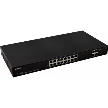PULSAR SF116 valdomas tinklo jungiklis Fast Ethernet (10/100) Power over Ethernet (PoE) 1U juodas
