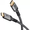 Goobay 65268 Vaizdo kabelis-adapteris 1 m DisplayPort HDMI Pilka