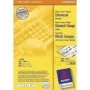 Lipni etiketė spausdintuvui Avery Spalvotos Etiketės Geltona 105 x 148 mm