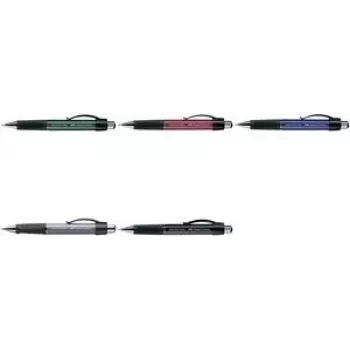 Tušinukas Faber-Castell 140789 — mėlynas rašalas, trikampis juodai pilkas korpusas, 1 vnt.