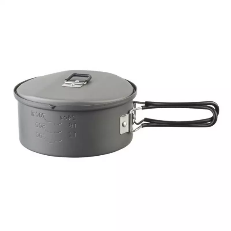 Puodas ESBIT PT1100HA – aliumininis puodas 1,1 L, Ø14,8 cm, 227 g, juodas