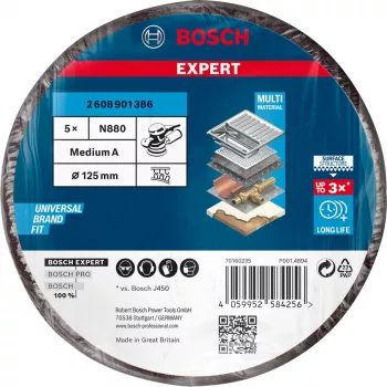 Bosch N880 šlifavimo diskas metalui, dažams, nerūdijančiam plienui, plienui