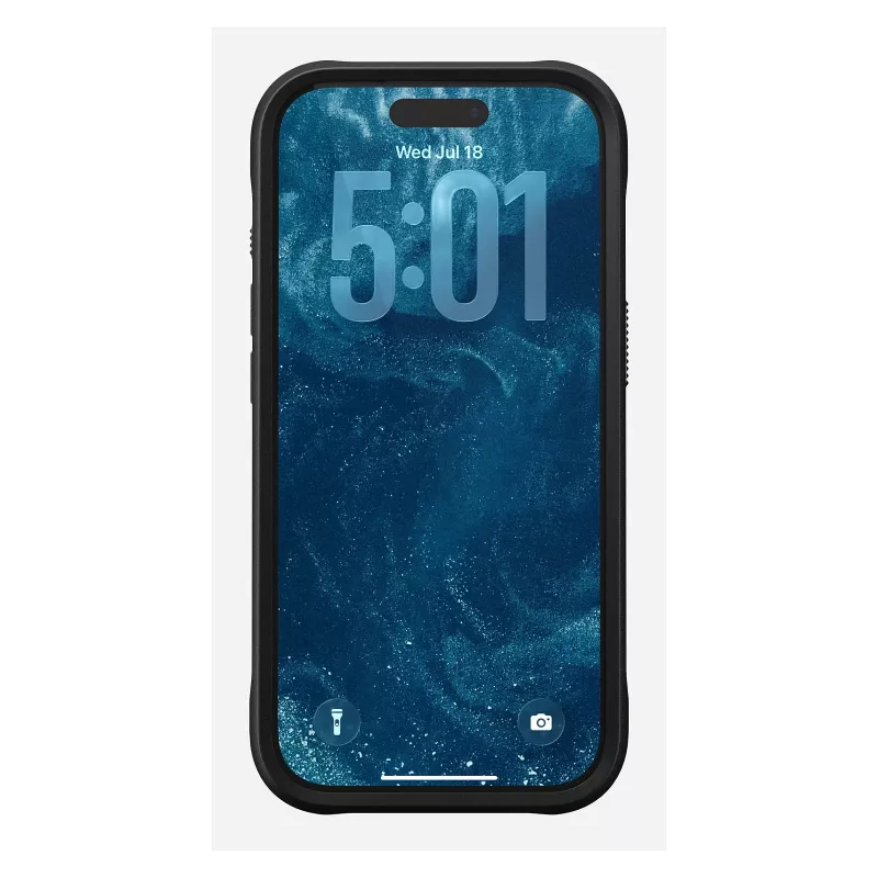 Nomad Rugged Leather Case dėklas iPhone 17 Pro, 6,3 colio (16 cm), rudas, oda/TPU/aliuminis
