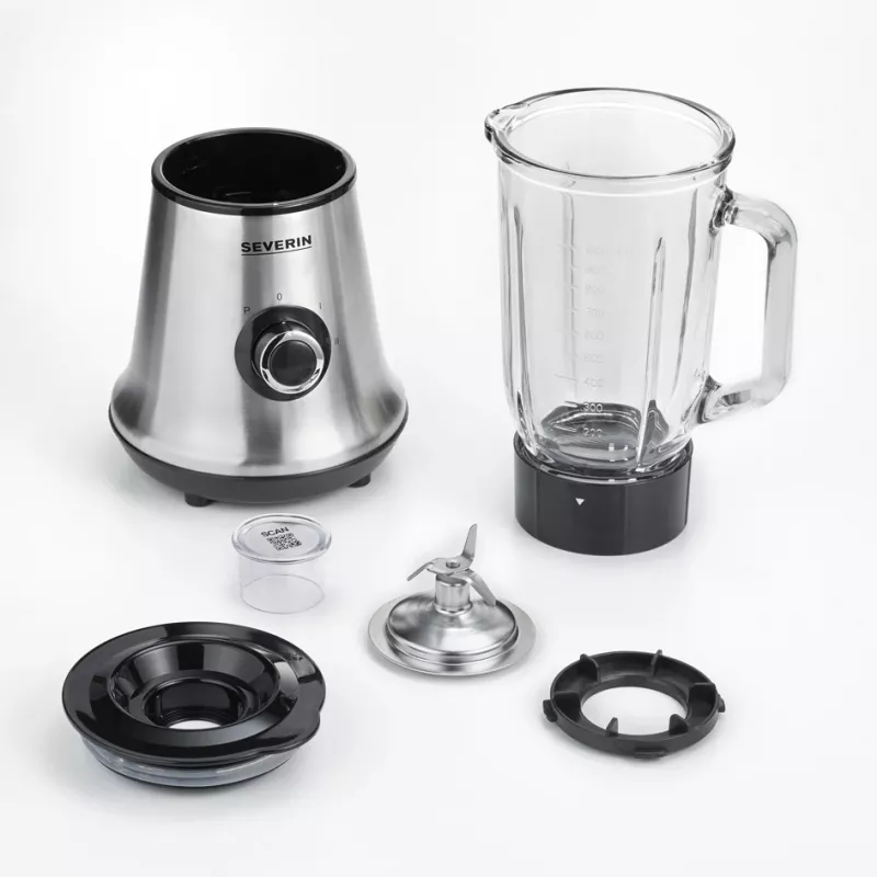 Stalinis blenderis Severin SM 3734 juodas - nerūdijantis plienas 1 l 500 W maišytuvas
