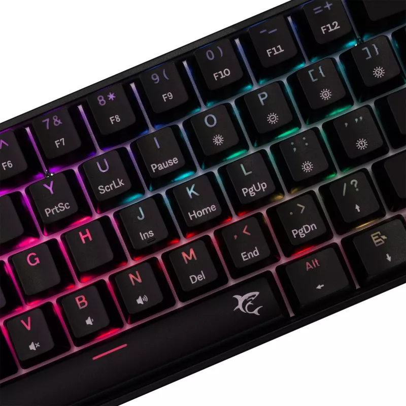 Mechaninė žaidimų klaviatūra White Shark Shinobi-2 su Red jungikliais, juoda, US išdėstymas