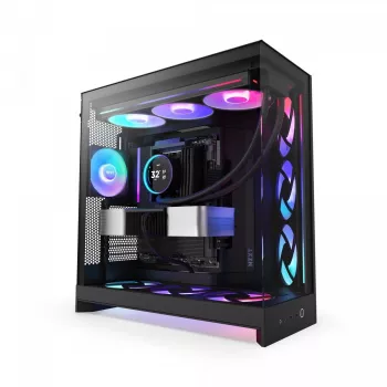Korpusas NZXT H9 Flow RGB Midi Tower juodas