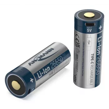 Įkraunama baterija Ansmann 1307-0012 Ličio jonų 3,6 V 26650 5100 mAh su apsauga