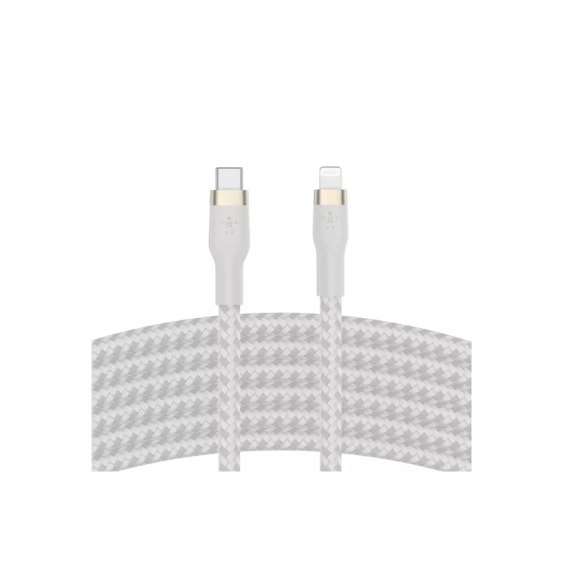 Belkin CAA011BT3MWH Lightning laidas 3 m Baltas