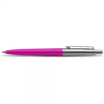 Parker 2075996 – Užsegamas ištraukiamas tušinukas, blizgantis magenta plastikinis korpusas, nerūdijančio plieno dangtelis