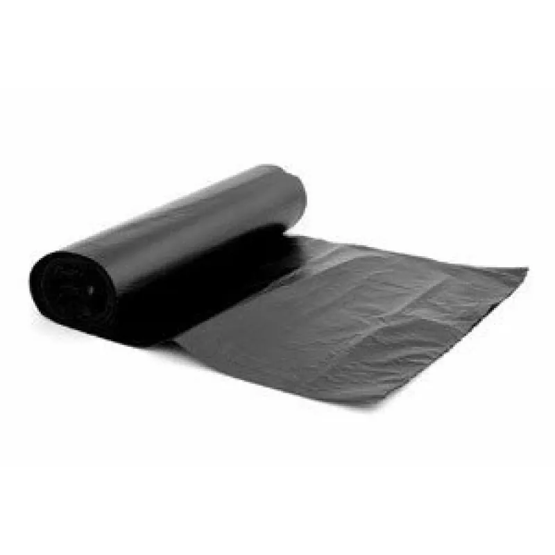 Šiukšlių maišai, 60l/10vnt, LDPE, 20 mikronų, juodi