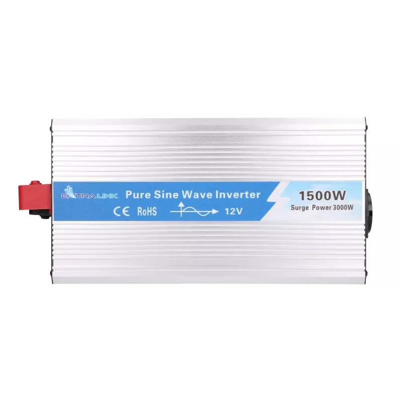 Extralink OPIP-1500W grynos sinusoidės įtampos keitiklis, 12 V į 230 V, 1500 W