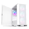 Montech AIR 100 ARGB Micro-ATX korpusas su keturiai ARGB ventiliatoriais, itin minimalistinis dizainas, smulkus tinklelio priekis, didelis oro srautas, unikalus šoninis skydelis